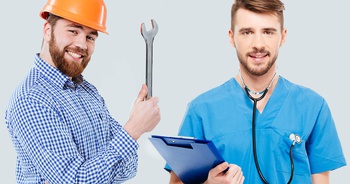 Being a Plumber vs. Being a Doctor - Net Worth Simulations